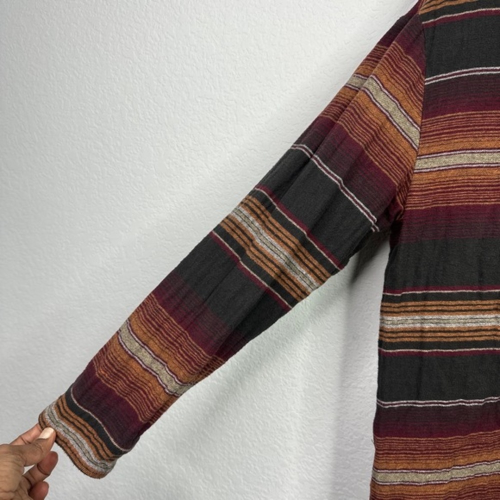 Mountain And Isles Shacket Mens Small Aztec Striped Long Sleeve Button Casual - Picture 3 of 5